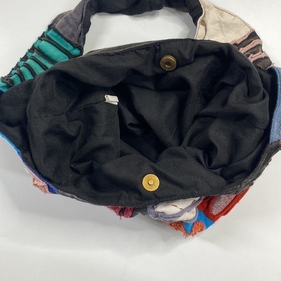 Hobo Colorful Hippie Shoulder Sling Patchwork Floral Bag - Picture 4 of 7